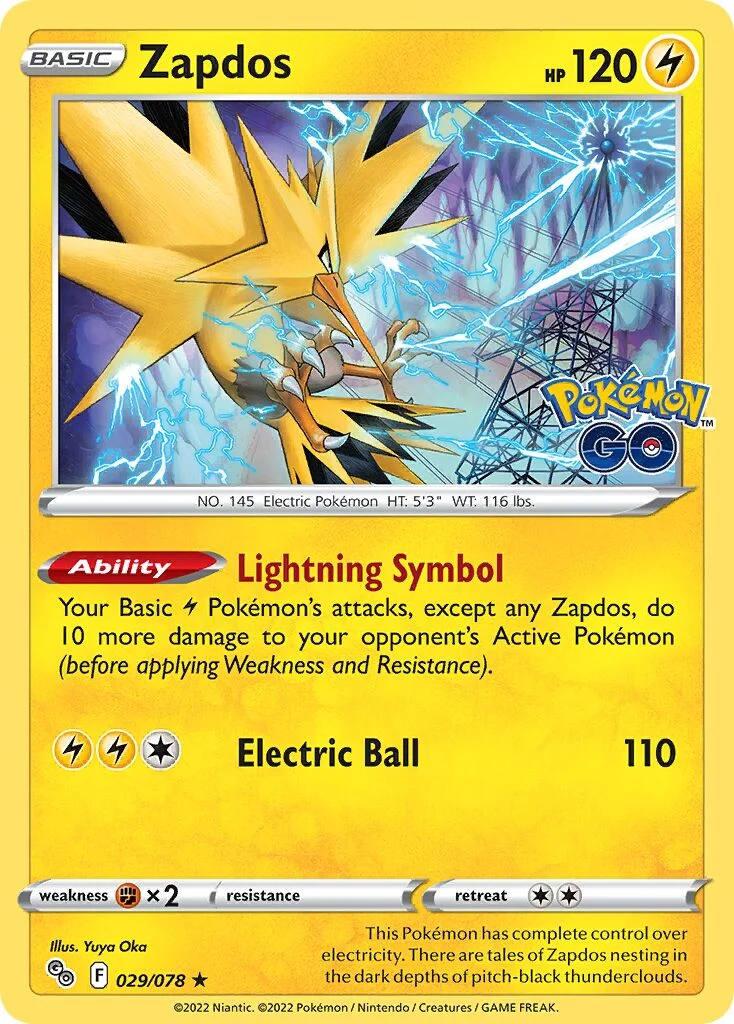 Zapdos 「PGO 029/078」「EN」