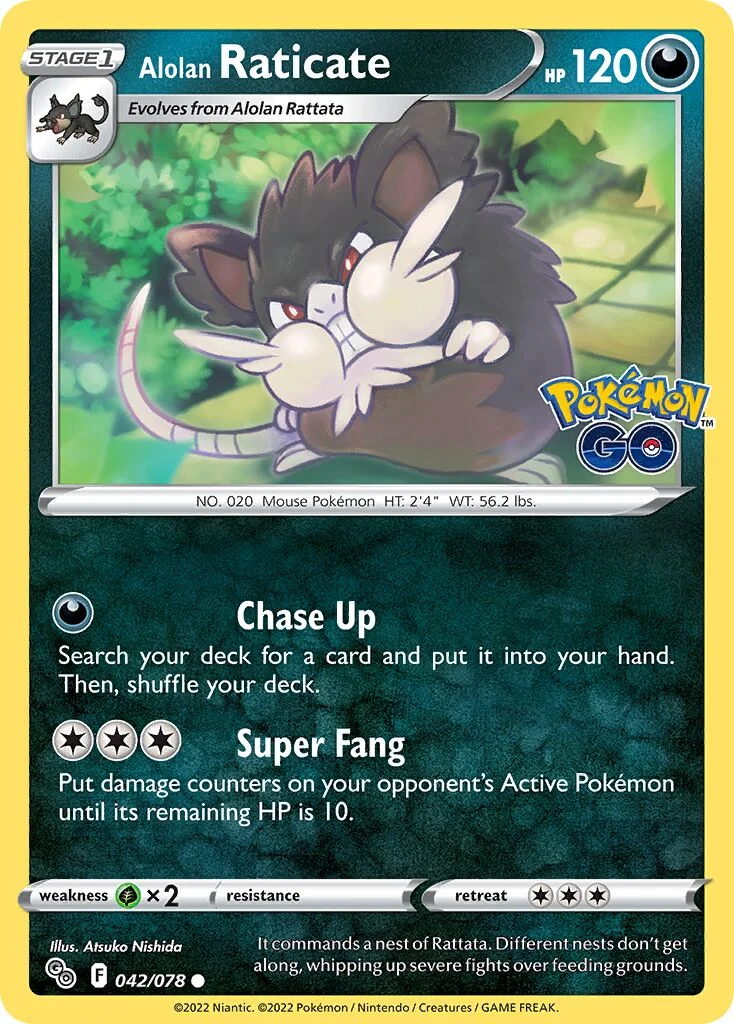 Alolan Raticate 「PGO 042/078」「EN」