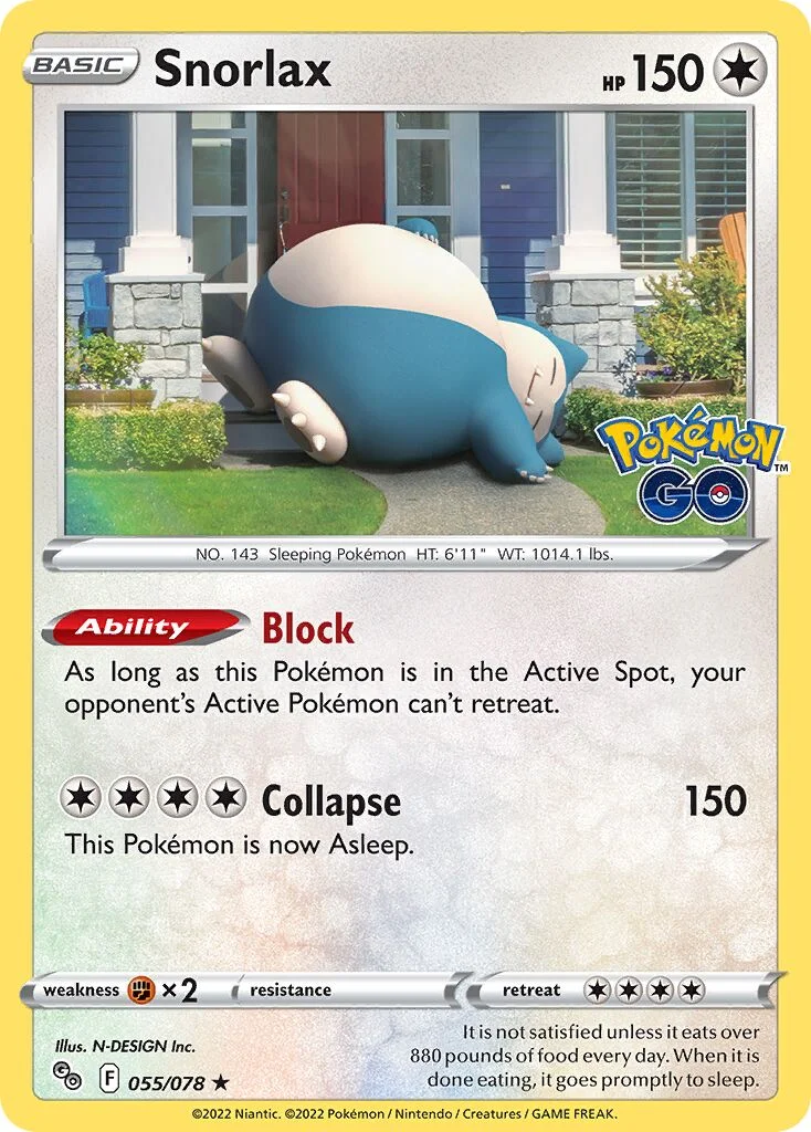 Snorlax 「PGO 055/078」「EN」