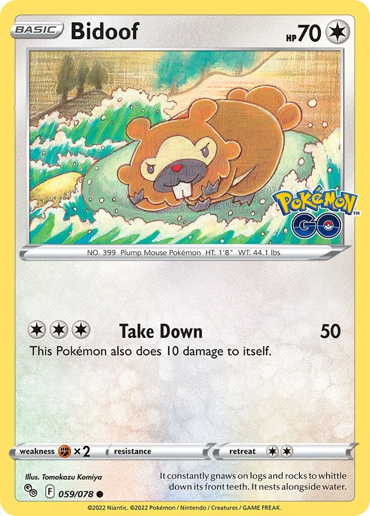 Bidoof 「PGO 059/078」「EN」