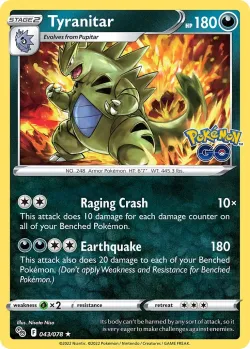 Tyranitar #043/078 · Pokémon