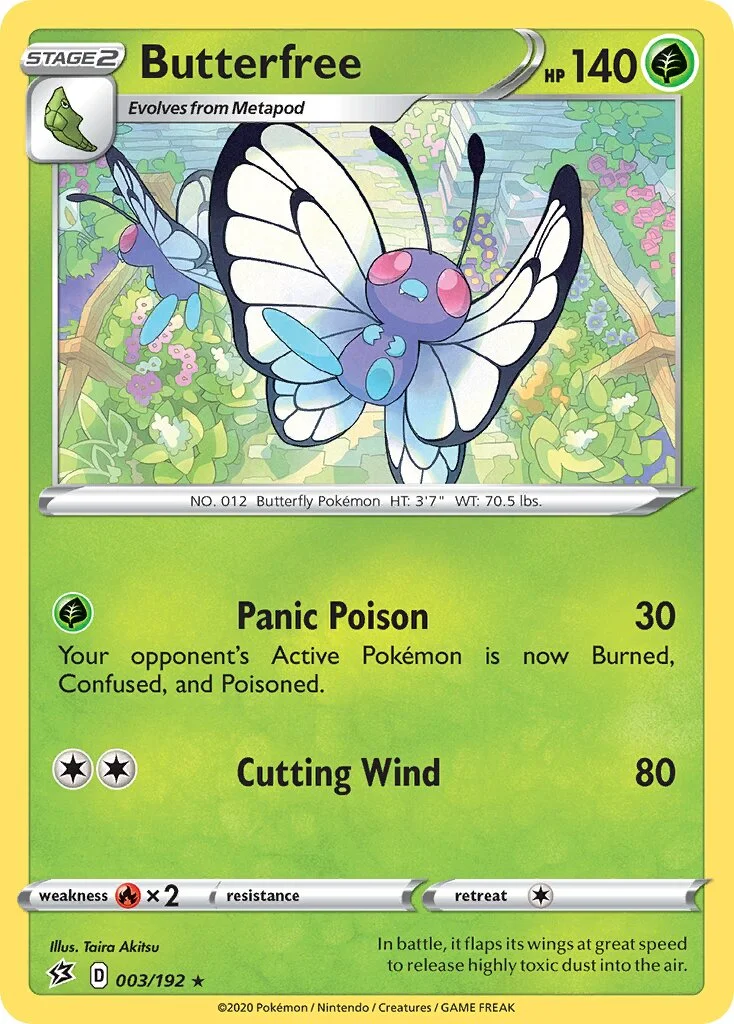Butterfree 「RCL 003/192」「EN」