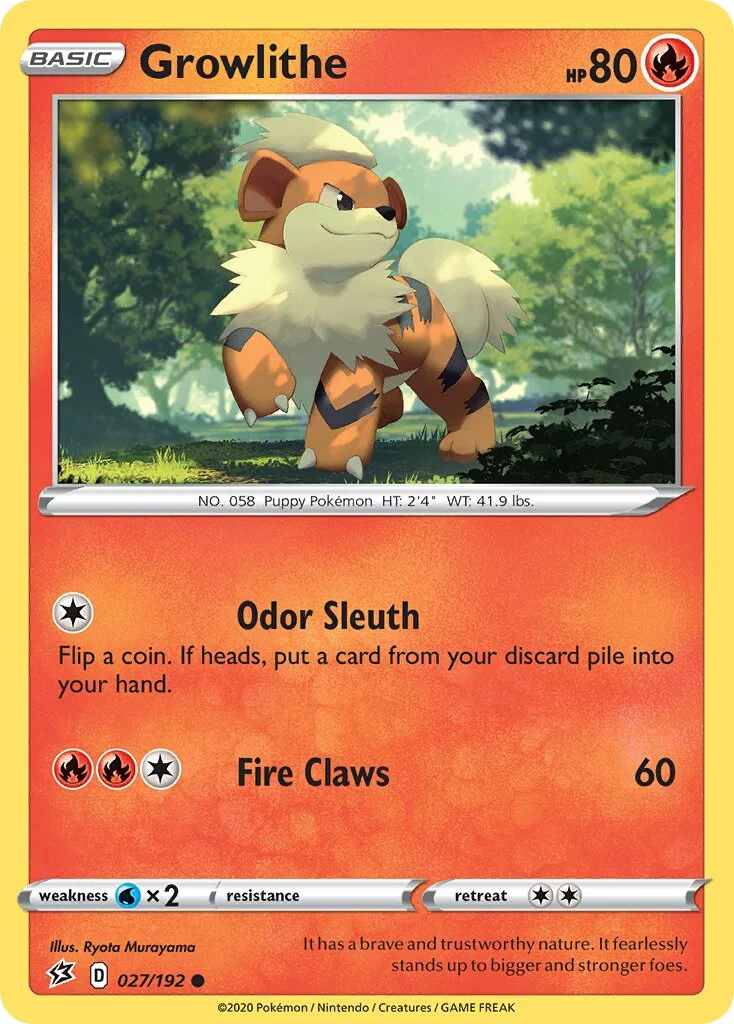 Growlithe 「RCL 027/192」「EN」