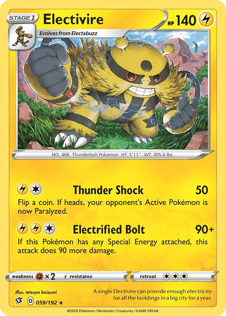 Electivire 「RCL 059/192」「EN」