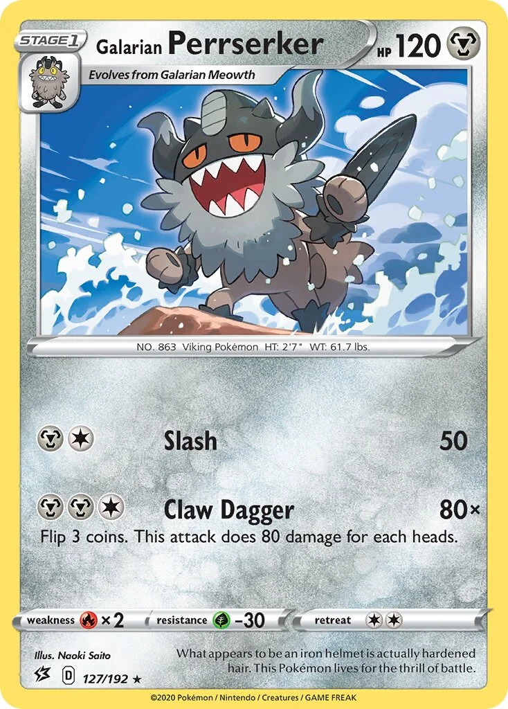 Galarian Perrserker 「RCL 127/192」「EN」