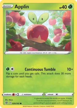 Applin #020/192 · Pokémon