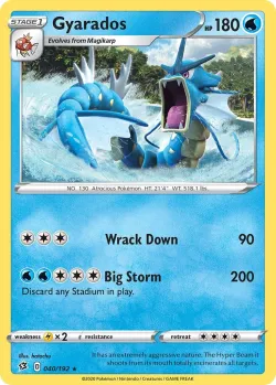 Gyarados #040/192 · Pokémon