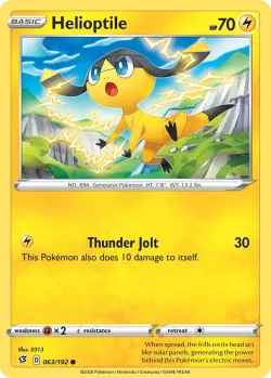 Helioptile #063/192 · Pokémon