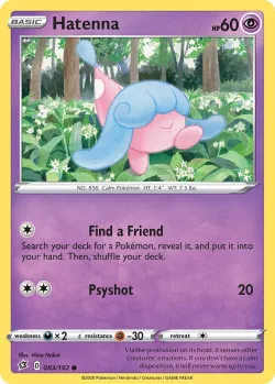 Hatenna #083/192 · Pokémon