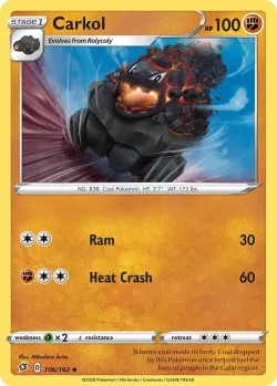 Carkol #106/192 · Pokémon