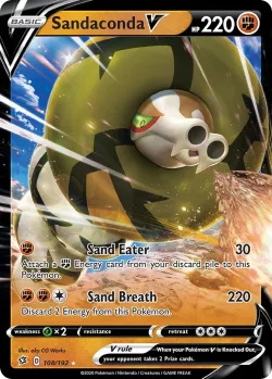 Sandaconda V #108/192 · Pokémon