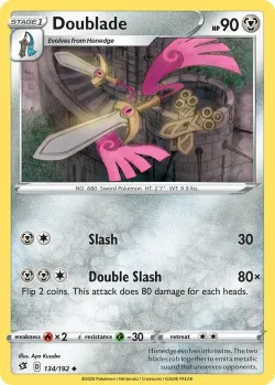 Doublade #134/192 · Pokémon
