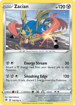 Zacian #139/192 · Pokémon