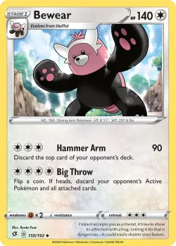 Bewear #150/192 · Pokémon