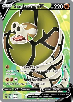 Sandaconda V #184/192 · Pokémon