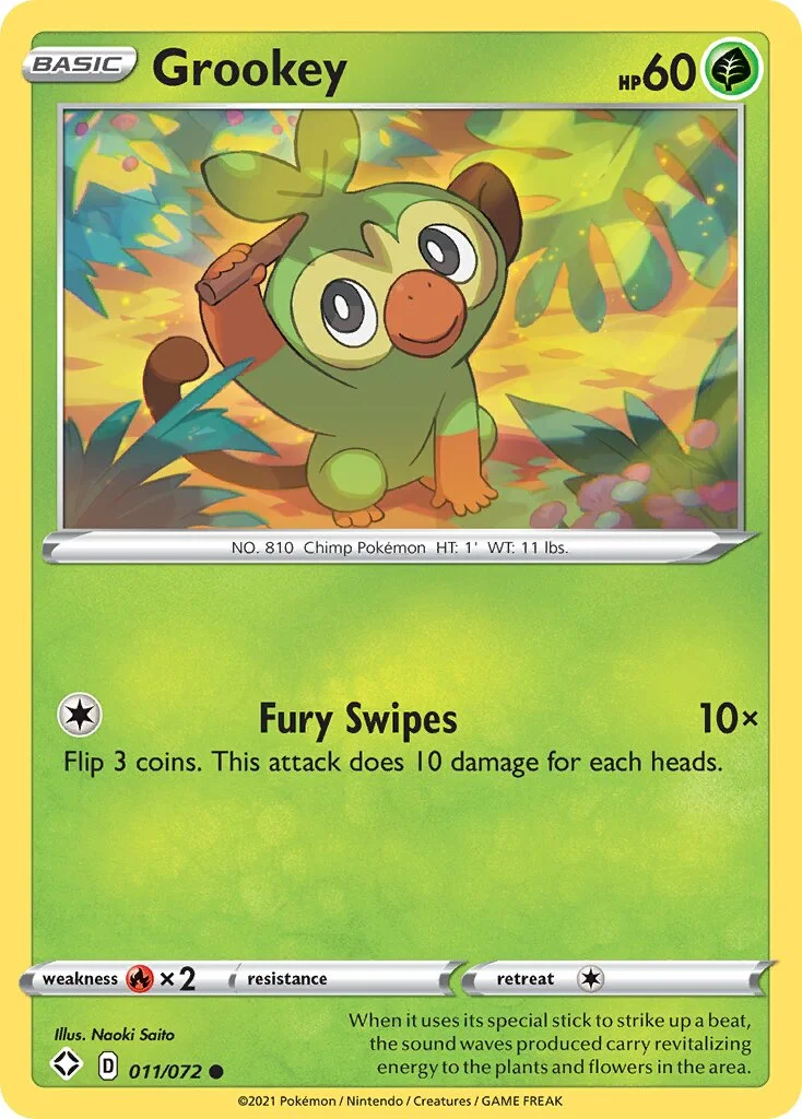 Grookey 「SHF 011/072」「EN」