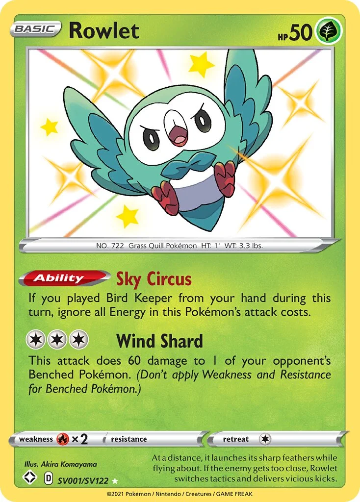 Rowlet 「SHF SV001/SV122」「EN」