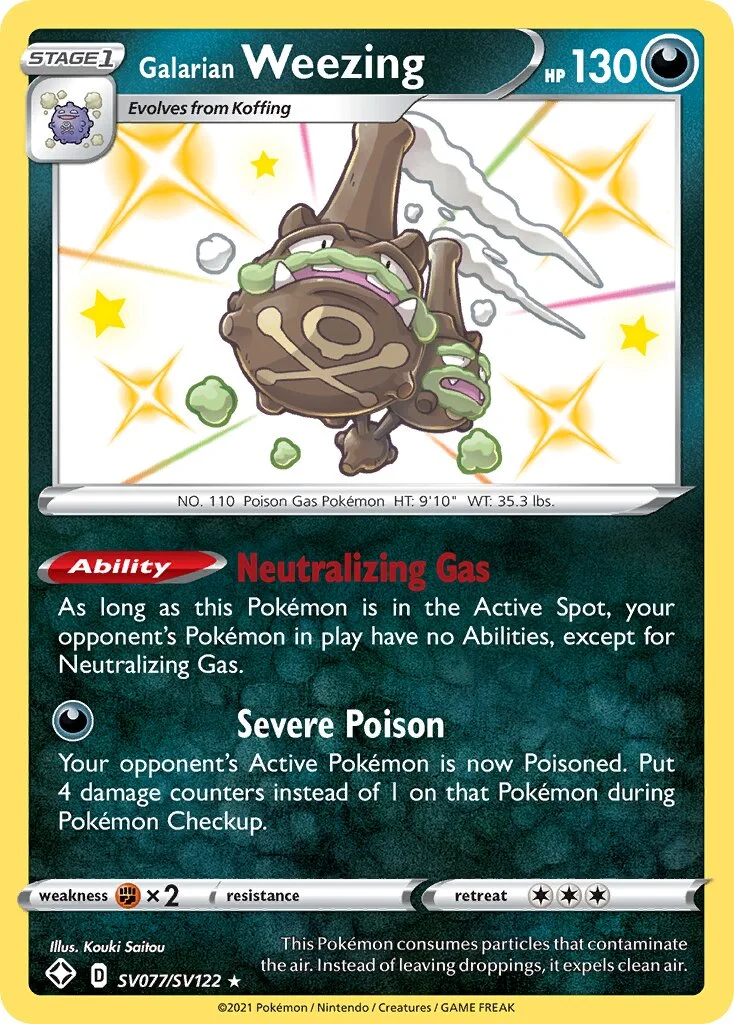 Galarian Weezing 「SHF SV077/SV122」「EN」