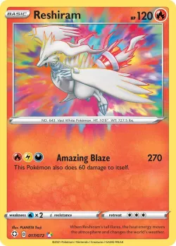 Reshiram #017/072 · Pokémon