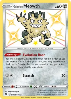 Galarian Meowth 「SHF SV086/SV122」「EN」