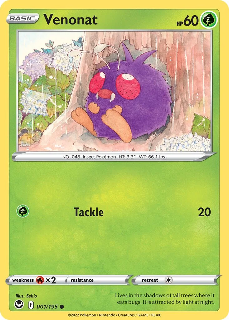 Venonat 「SIT 001/195」「EN」