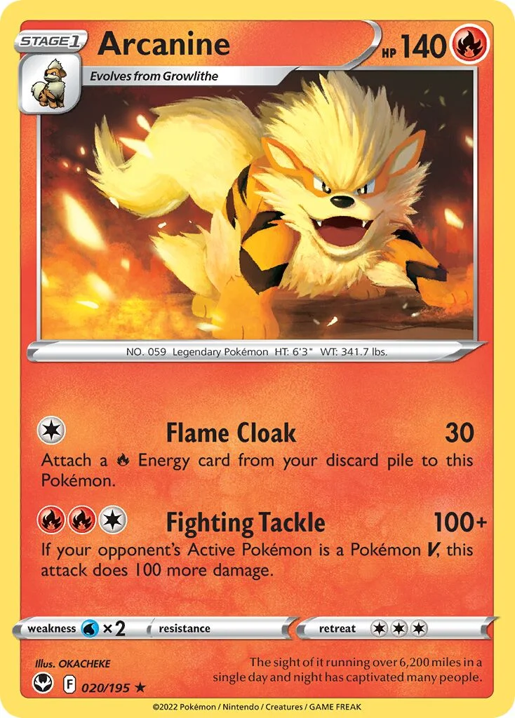 Arcanine 「SIT 020/195」「EN」