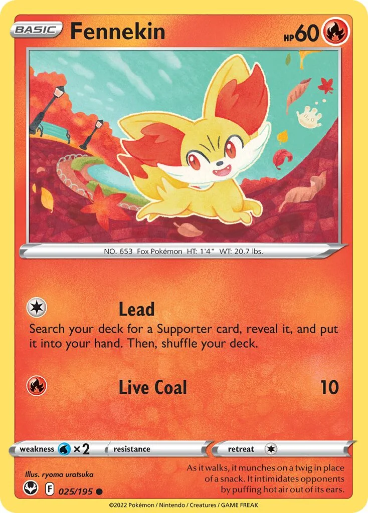 Fennekin 「SIT 025/195」「EN」