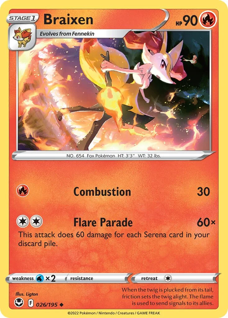 Braixen 「SIT 026/195」「EN」