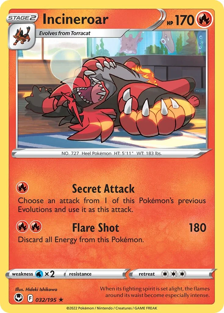 Incineroar 「SIT 032/195」「EN」