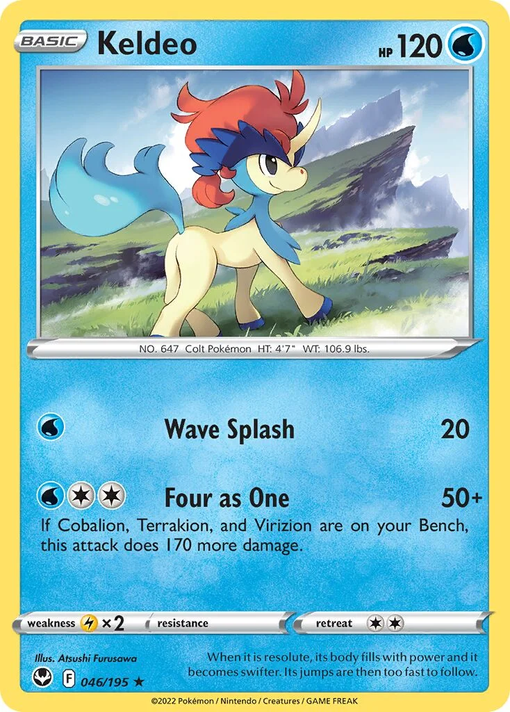 Keldeo 「SIT 046/195」「EN」