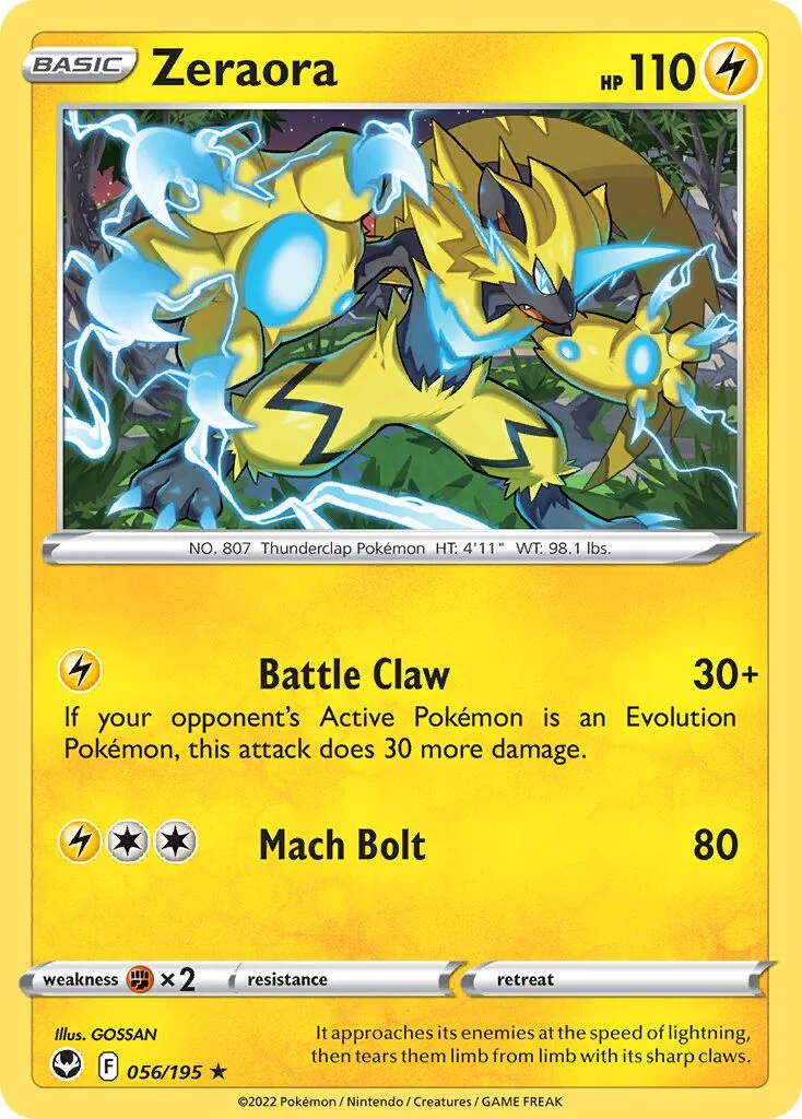 Zeraora 「SIT 056/195」「EN」