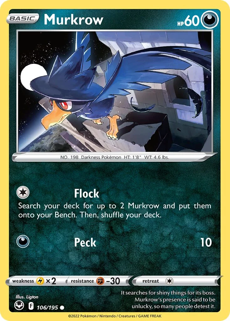 Murkrow 「SIT 106/195」「EN」