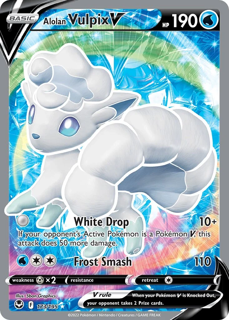 Alolan Vulpix V 「SIT 173/195」「EN」