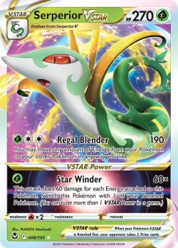 Serperior VSTAR #008/195 · Pokémon