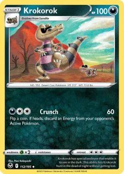 Krokorok #112/195 · Pokémon