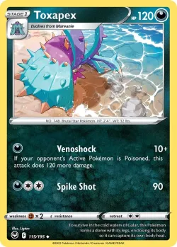 Toxapex #115/195 · Pokémon