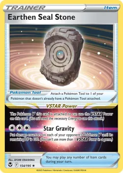 Earthen Seal Stone #154/195 · Pokémon