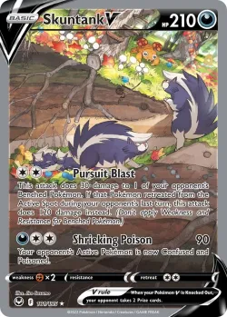 Skuntank V #181/195 · Pokémon