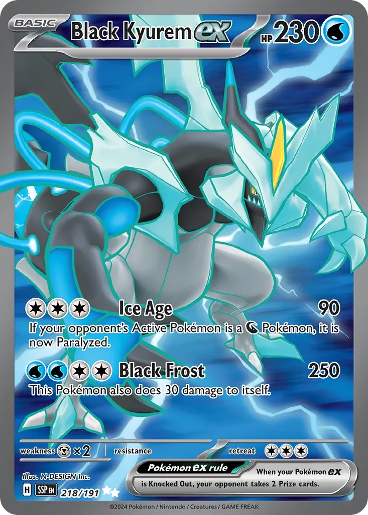 Black Kyurem ex 「SSP 218/191」「EN」