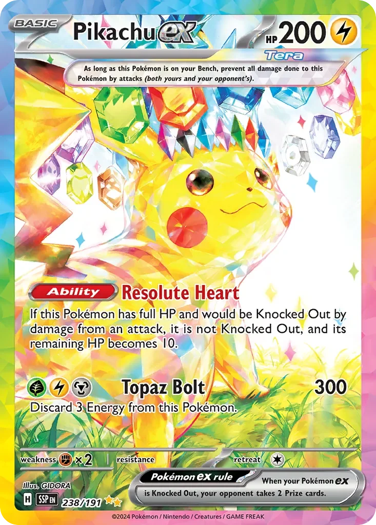 Pikachu ex 「SSP 238/191」「EN」