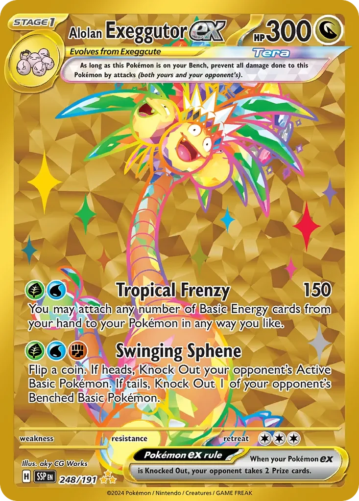 Alolan Exeggutor ex 「SSP 248/191」「EN」