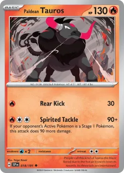 Paldean Tauros #018/191 · Pokémon