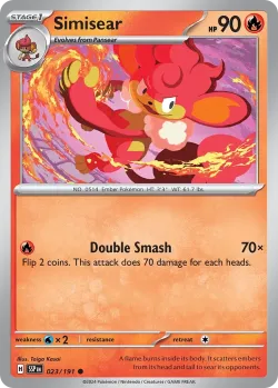 Simisear #023/191 · Pokémon