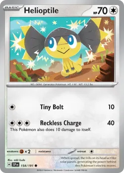 Helioptile #154/191 · Pokémon