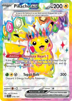 Pikachu ex 「SSP 219/191」「EN」