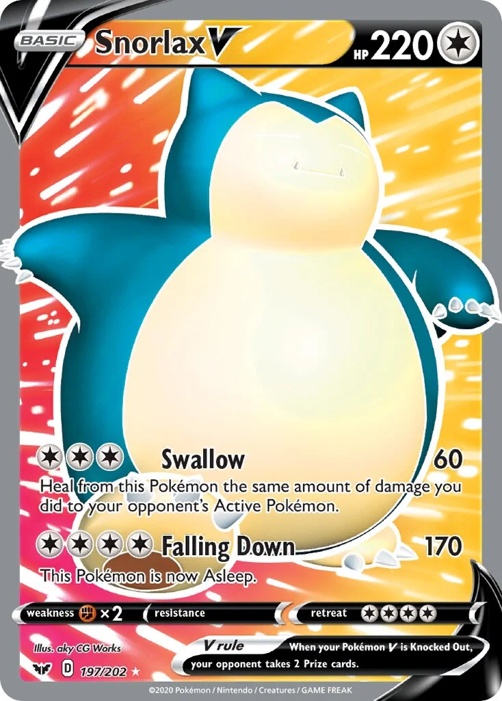 Snorlax V 「SSH 197/202」「EN」