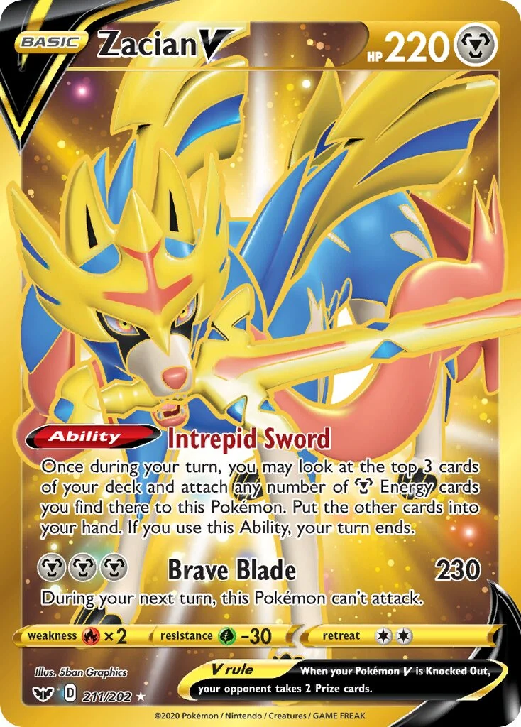 Zacian V 「SSH 211/202」「EN」