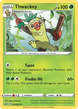 Thwackey #012/202 · Pokémon