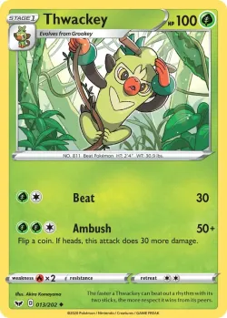 Thwackey #013/202 · Pokémon