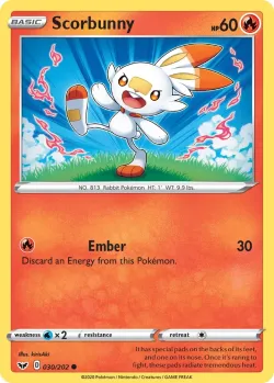 Scorbunny #030/202 · Pokémon